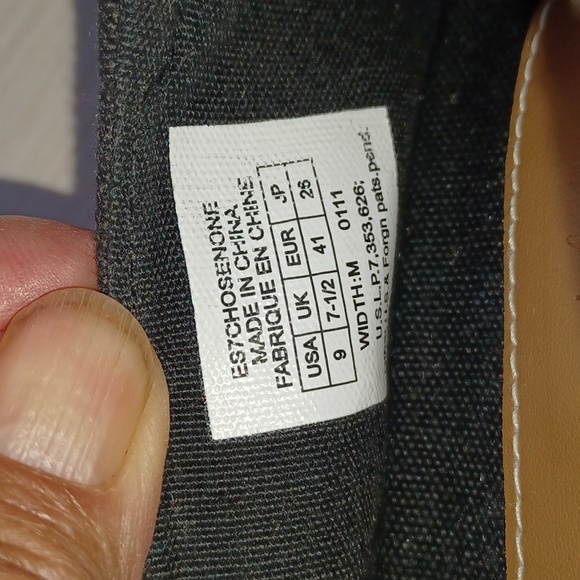 Brand new in box black with tan leather and raffia trim espadrile - Picture 4 of 6